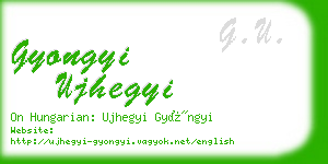 gyongyi ujhegyi business card